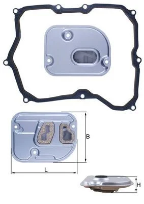 Filtro hidráulico, transmissão automática MAHLE HX236D