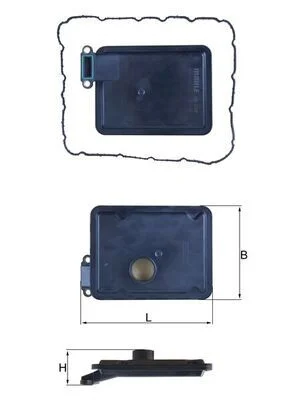 Filtro hidráulico, transmissão automática MAHLE HX254D