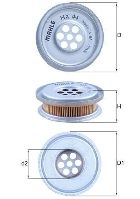 Hydraulic Filter, steering MAHLE HX44