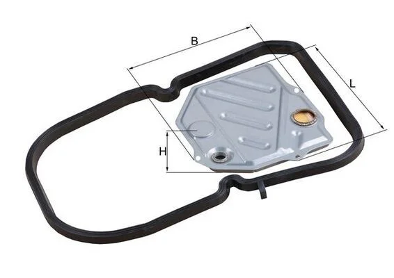 Filtro hidráulico, transmissão automática MAHLE HX46D1