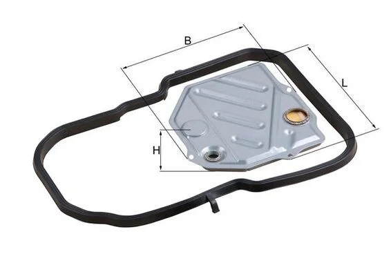 Filtro hidráulico, transmissão automática MAHLE HX46D2