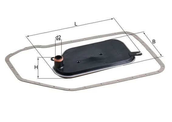 Filtro hidráulico, transmissão automática MAHLE HX84D