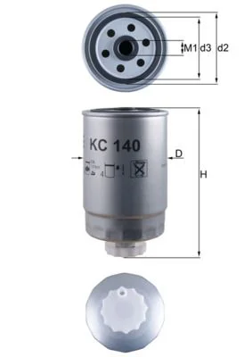 Fuel Filter MAHLE KC 140