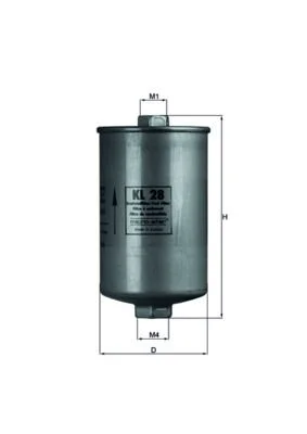 Filtro de Combustível MAHLE KL 28