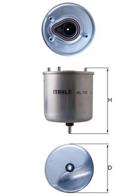 Fuel Filter MAHLE KL 788