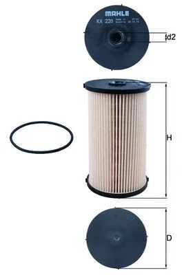 Fuel Filter MAHLE KX 220D