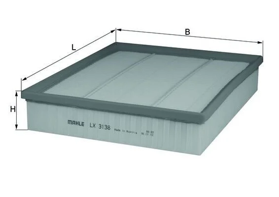 Filtro de Ar MAHLE LX 3138