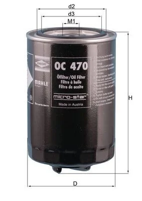 Oil Filter MAHLE OC 470
