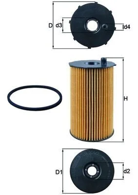 Oil Filter MAHLE OX 205/2D