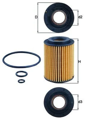 Filtro de Óleo MAHLE OX 347D