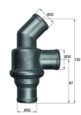 Thermostat, coolant MAHLE TH1680