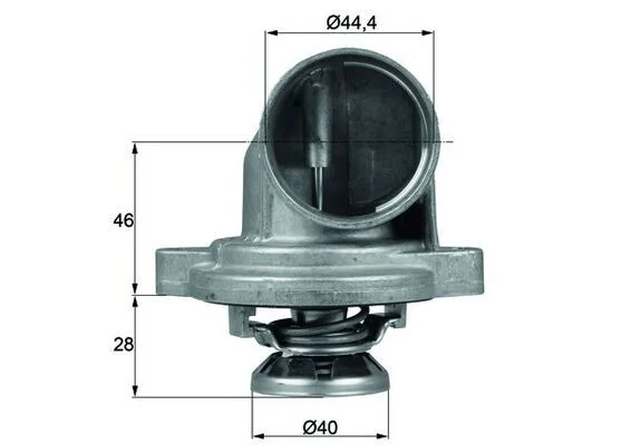 Thermostat, coolant MAHLE TI 23 80