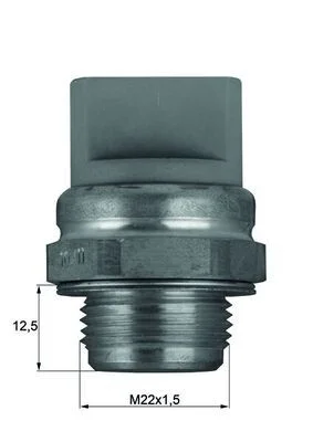 Temperature Switch, radiator fan MAHLE TSW11
