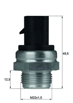 Interruptor de Temperatura, ventoinha do radiador MAHLE TSW 13 D