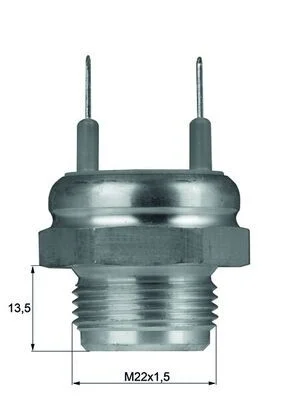 Interruptor de Temperatura, ventoinha do radiador MAHLE TSW 6D