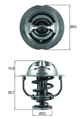 Thermostat, coolant MAHLE TX 200 90D