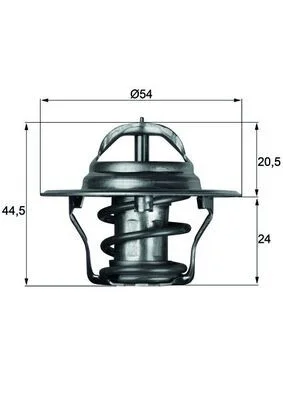 Thermostat, coolant MAHLE TX487D
