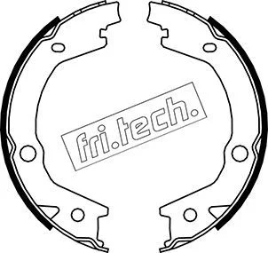 Brake Shoe Set, parking brake fri.tech. 1046.220