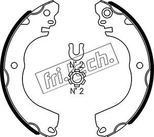 Brake Shoe Set fri.tech. 1067.204