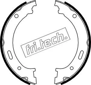 Brake Shoe Set, parking brake fri.tech. 1088.236