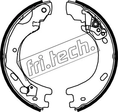 Brake Shoe Set, parking brake fri.tech. 1092.313