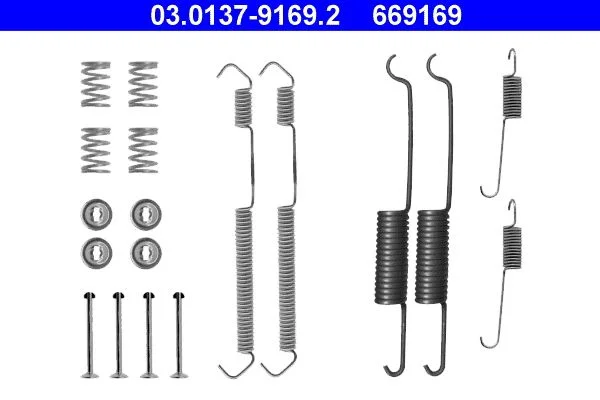 Kit de acessórios, sapatas de travão ATE 03.0137-9169.2