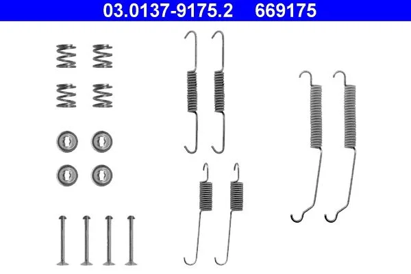 Kit de acessórios, sapatas de travão ATE 03.0137-9175.2