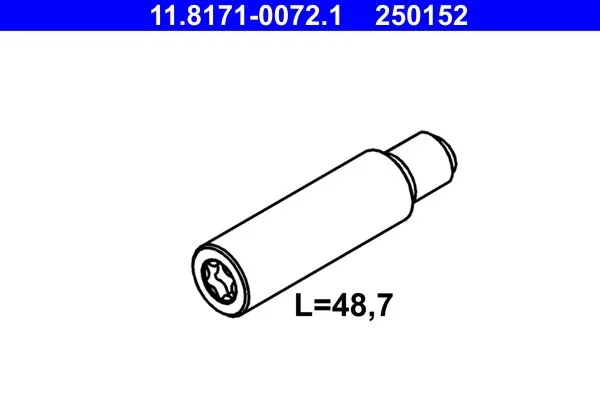 Guide Bolt, brake caliper ATE 11.8171-0072.1