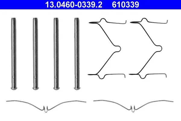 Accessory Kit, disc brake pad ATE 13.0460-0339.2