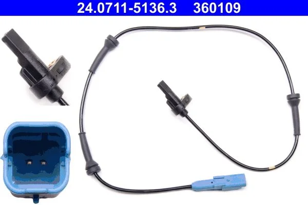 Sensor, velocidade da roda ATE 24.0711-5136.3