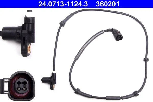 Sensor, wheel speed ATE 24.0713-1124.3