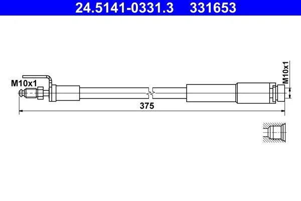 Tubo de Travão ATE 24.5141-0331.3