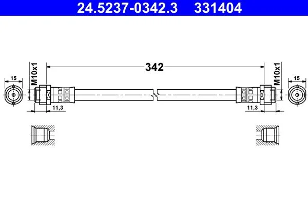 Tubo de Travão ATE 24.5237-0342.3