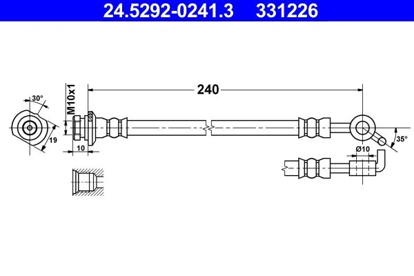 Tubo de Travão ATE 24.5292-0241.3