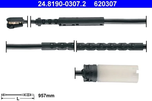 Warning Contact, brake pad wear ATE 24.8190-0307.2
