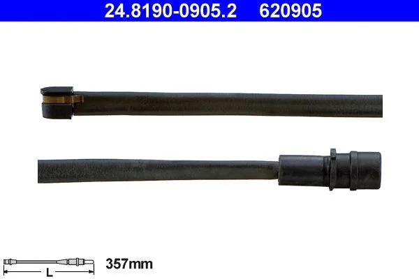 Warning Contact, brake pad wear ATE 24.8190-0905.2