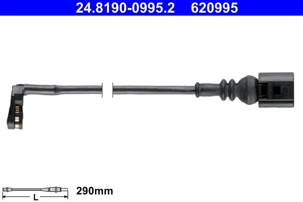 Warning Contact, brake pad wear ATE 24.8190-0995.2