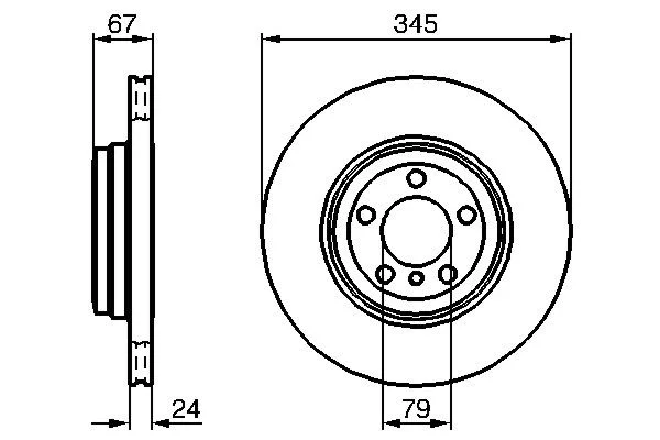 Brake Disc BOSCH 0 986 479 005