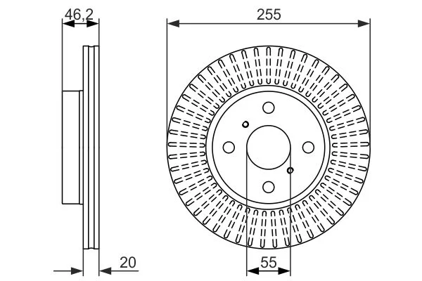 Brake Disc BOSCH 0 986 479 616