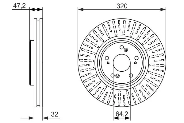 Brake Disc BOSCH 0 986 479 741