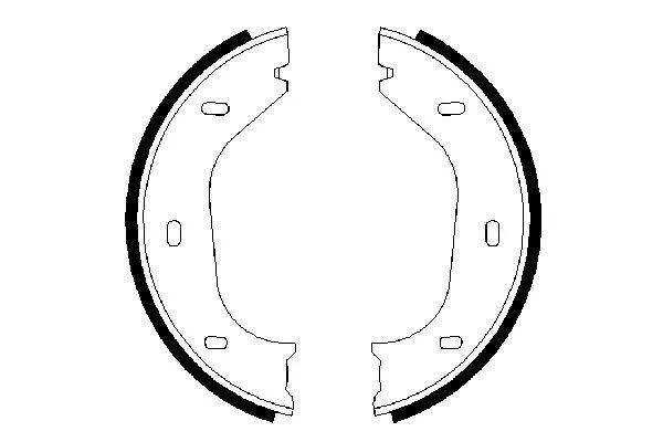 Brake Shoe Set, parking brake BOSCH 0 986 487 202