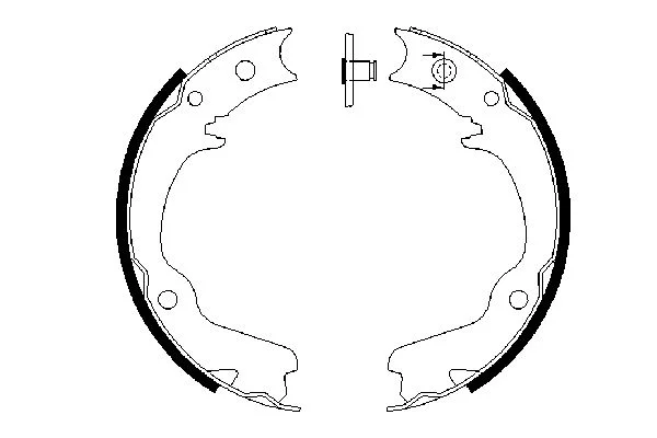 Brake Shoe Set, parking brake BOSCH 0986487681