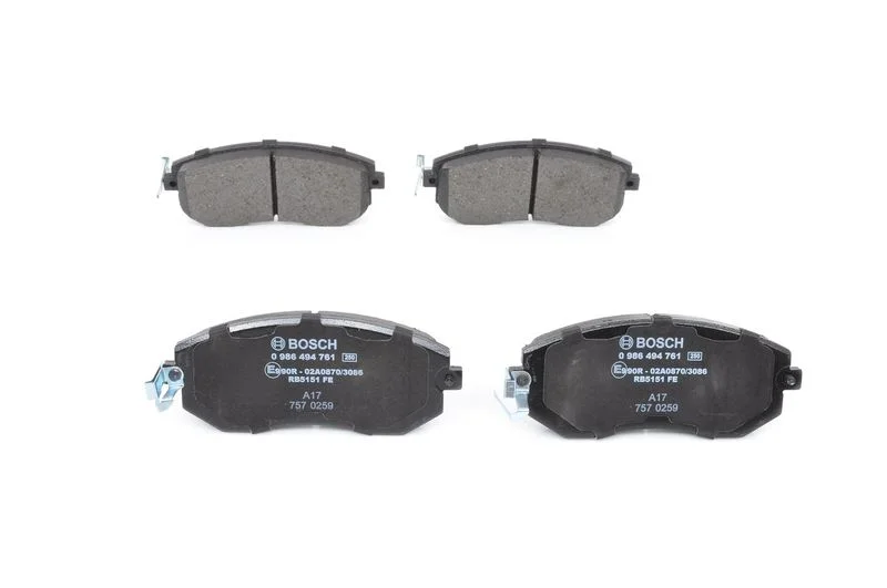 Conjunto de pastilhas de travão de disco BOSCH 0 986 494 761