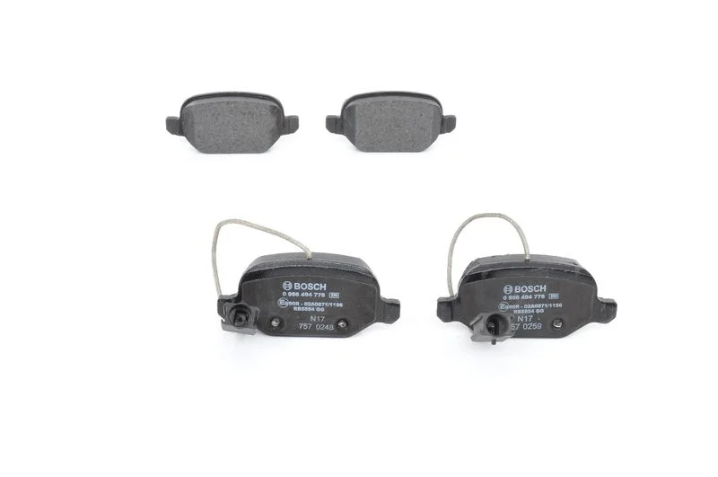 Conjunto de pastilhas de travão de disco BOSCH 0 986 494 776