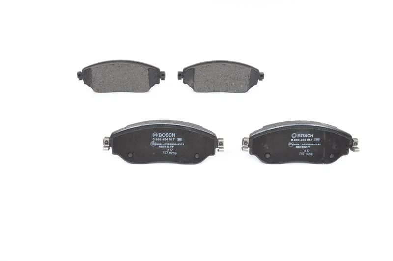 Brake Pad Set, disc brake BOSCH 0 986 494 817