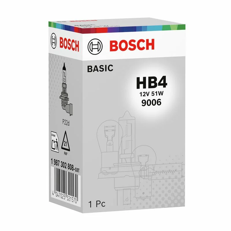 Lâmpada, farol de busca BOSCH 1 987 302 808