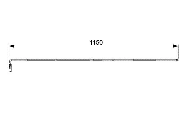 Warning Contact, brake pad wear BOSCH 1 987 473 004