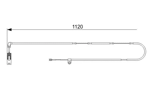 Warning Contact, brake pad wear BOSCH 1 987 473 010