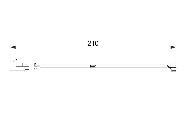 Warning Contact, brake pad wear BOSCH 1 987 474 520