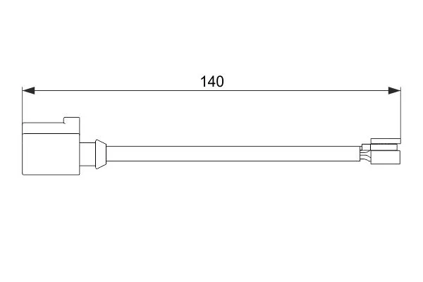 Warning Contact, brake pad wear BOSCH 1 987 474 566